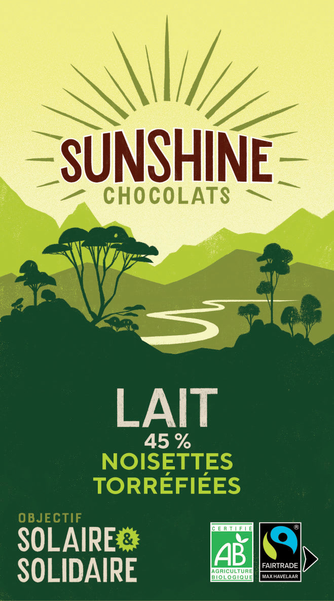 Lait 45% noisettes torréfiées