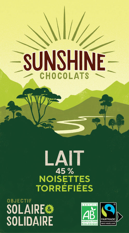 Lait 45% noisettes torréfiées