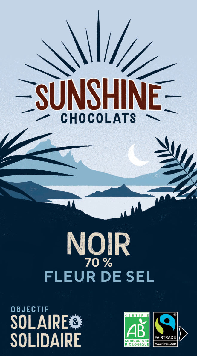 Noir 70% fleur de sel