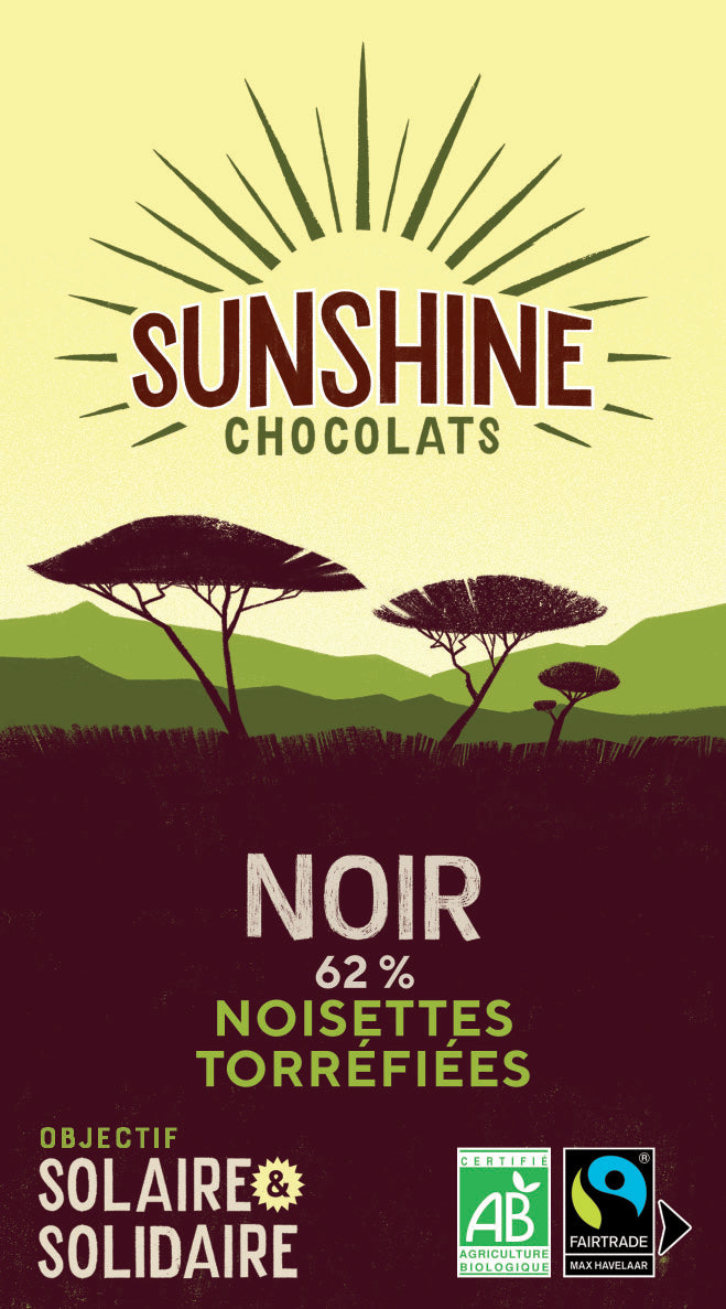 Noir 62% noisettes torréfiées