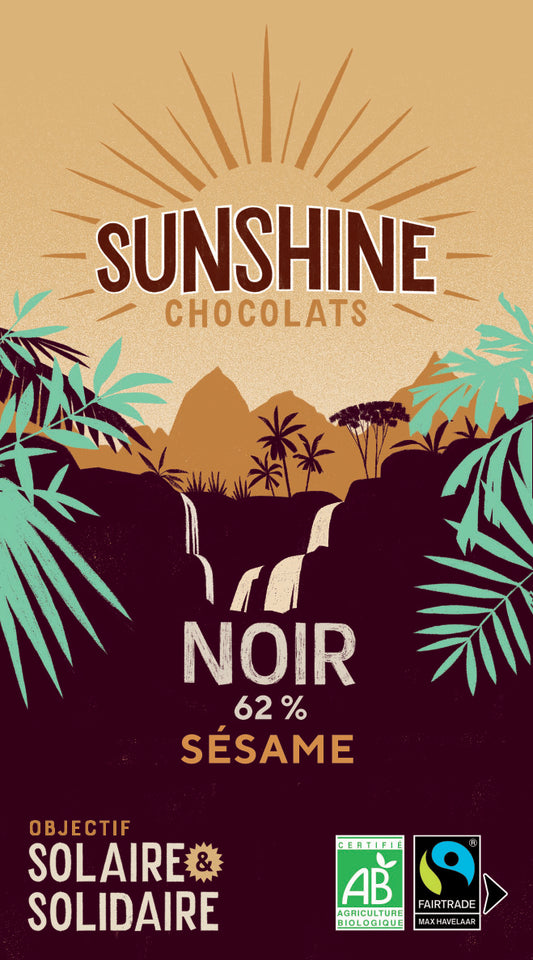 Noir 62% sésame toasté