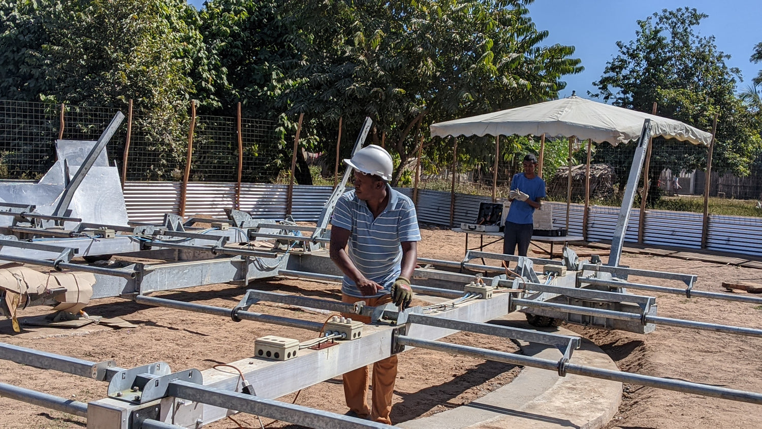 montage torrefacteur solaire ambanja madagascar