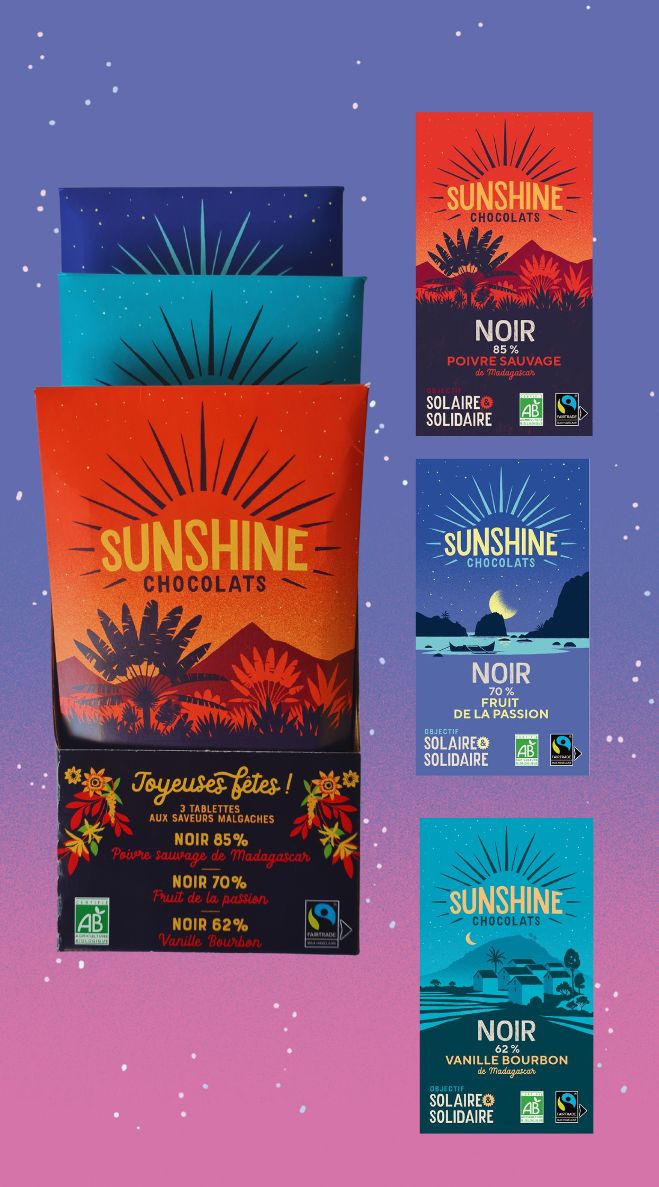 trio de tablettes de Noël noir