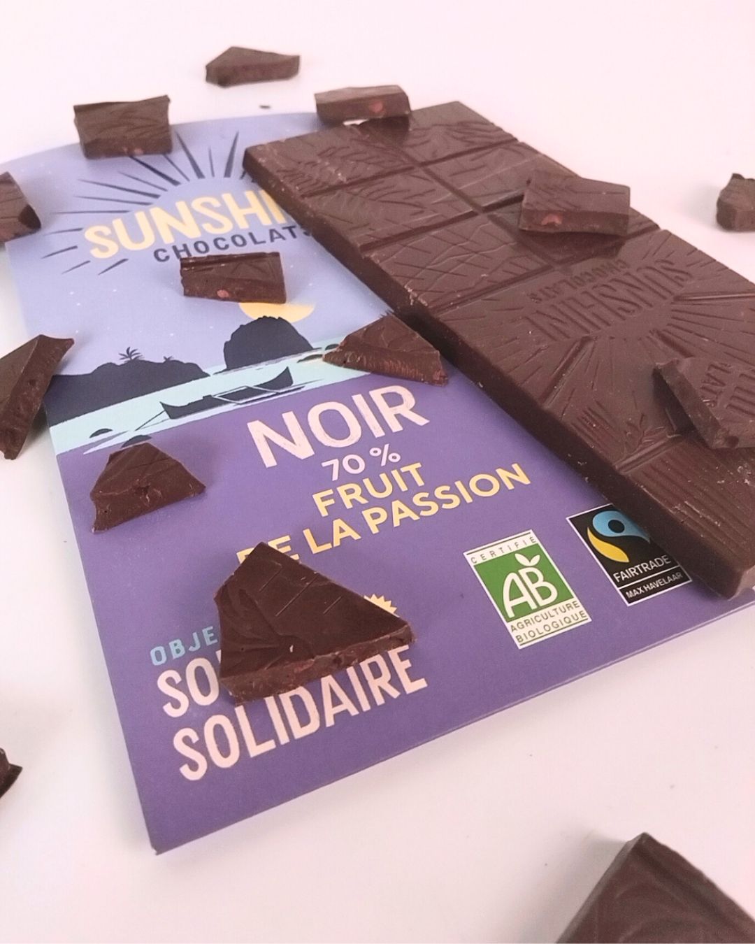 Noël : Noir 70% fruit de la passion