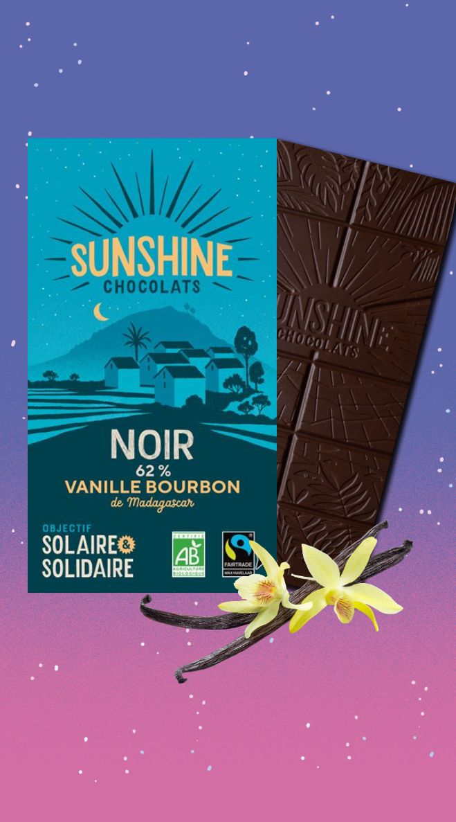 Noël : Noir 62% Vanille Bourbon