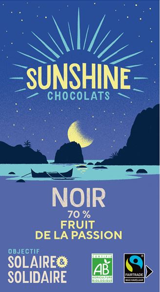 Noël : Noir 70% fruit de la passion