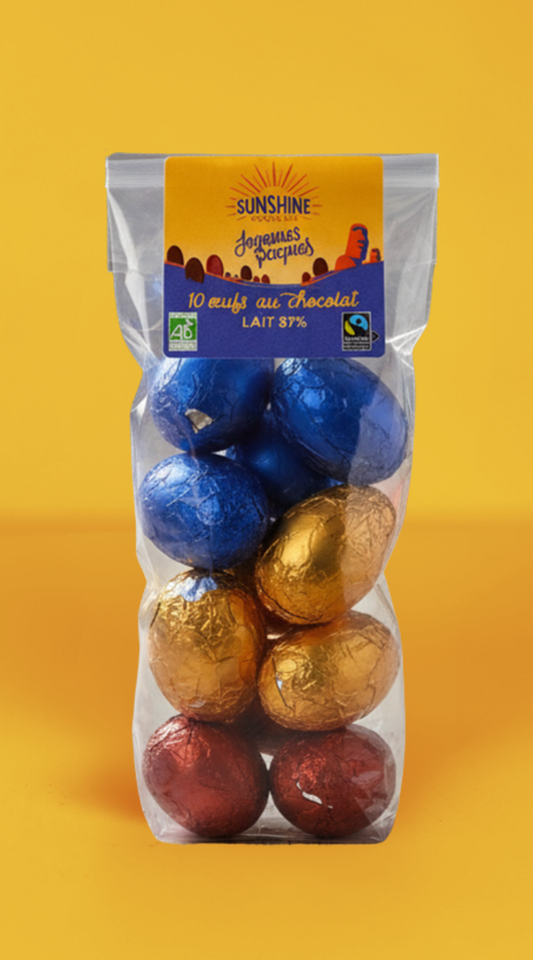 sachet oeufs en chocolat