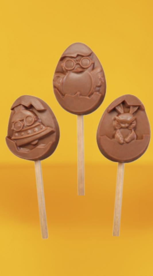 sucettes chocolat de pâques