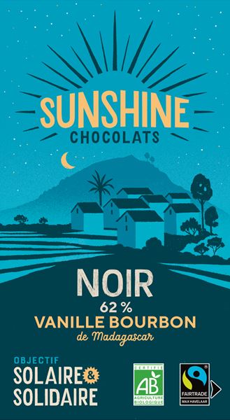 Noël : Noir 62% Vanille Bourbon