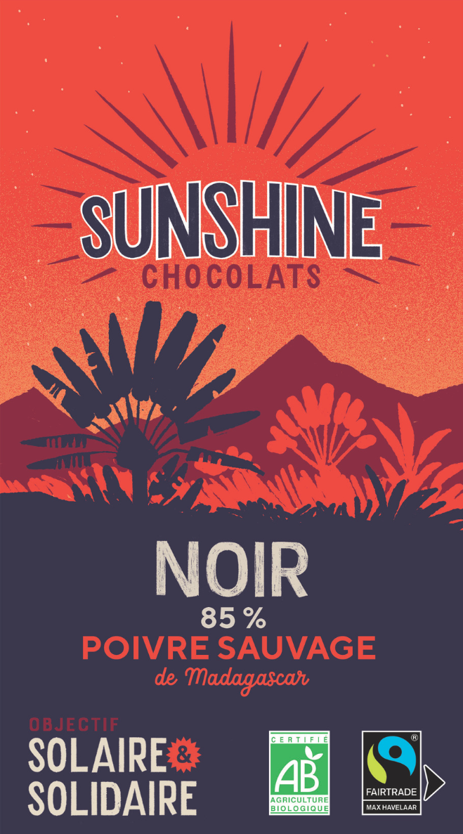 Noël : Noir 85% poivre sauvage de Madagascar